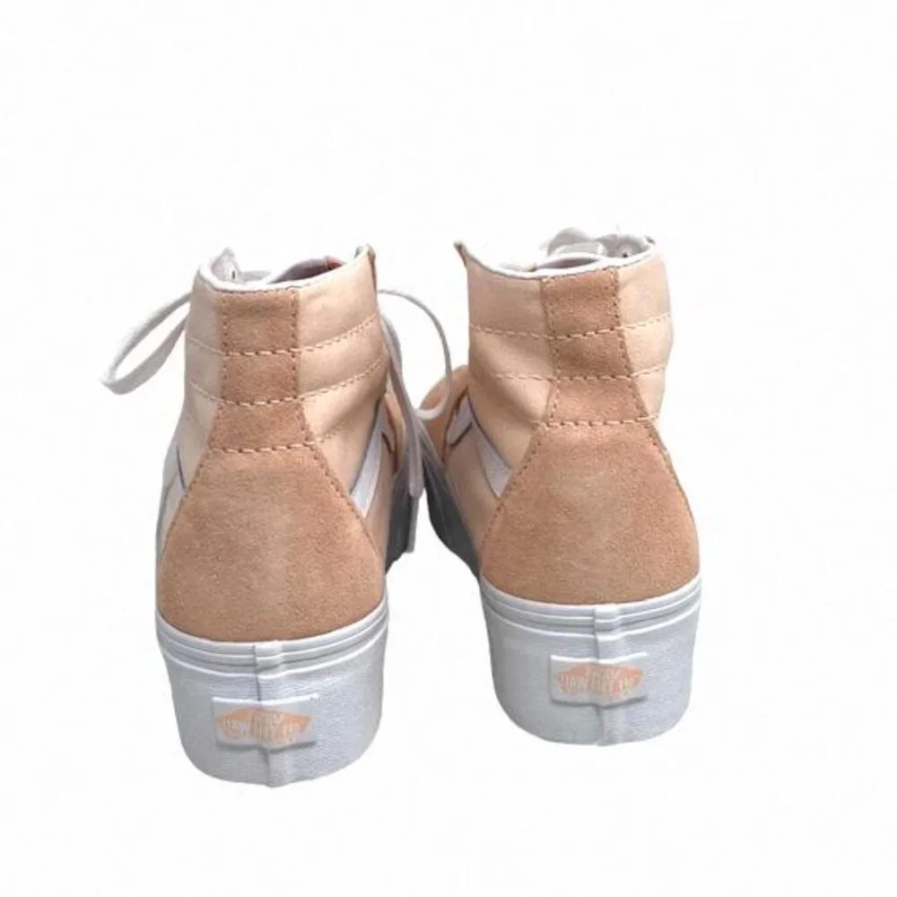 VANS Sk8-Hi Tapered Platform Shoes Skate Peach VN0A5JMKBOD Canvas Suede Women's